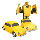 Carro Fusca Bate E Volta Amarelo Brinquedo Criança Robô - Unitoys