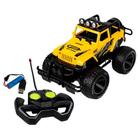 Carro Jipe Com Controle Remoto Power Machines Amarelo - HBR0348