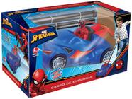 Carro Marvel Spider-Man de Empurrar  - Lider Brinquedos 2382 com Acessórios