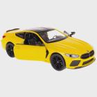 Carro Miniatura BMW M8 Escala 1:38 a Fricção Kinsmart (Amarelo) - Toy king