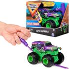 Carro Monster Jam Spin Rippers Grave Digger Roxo 1:43 Sunny