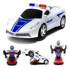 Carro Robô Policial Transformers - Movimento, Som e Luzes - Alinee