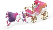 Carruagem Real Infantil Princesas Para Boneca Barbie Rosa - Lider Brinquedos