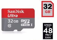 Cartão 32gb Ultra - Micro Sd Classe 10 Sandisk