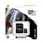 Cartão de memória 128gb classe 10 kingston micro sdhc 100mb/s