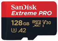 Cartão de Memória 128gb Micro Sd Extreme Pro 170mbs Sandisk (Drones, Câmeras de Ação)