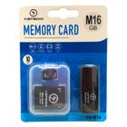 Cartão de Memória 16gb classe 10 com adaptador Usb e Micro Sd Para Musica Video Foto Rápido Seguro