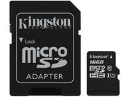 Cartão de Memória 16GB Micro SD Kingston Classe 10 - com Adaptador Canvas Select