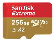 Cartão de Memória 256gb Micro Sd Extreme 190mbs Sandisk (Drones, Câmeras de Ação)