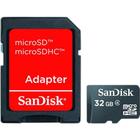 Cartão De Memória 32Gb Classe 4 Micro Sd + Adaptador SD