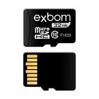 Cartão de memória 32Gb Micro-SD (TF ) Gravações 10Mbs / Leitura 15Mbs Exbom - STGD-TF32G