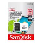 Cartão de Memória 64GB Micro SD Sandisk, Velocidade e Eficiência.