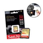 Cartão de Memória 64GB Sandisk SDXC Extreme 170 mb/s 4K + Leitor