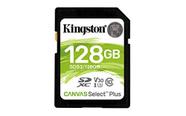 Cartão de memória Kingston 128GB SDXC Canvas Select Plus 100MB/s Read Class 10 UHS-I U1 V30 (SDS2/128GB)