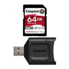 Cartão de memória Kingston Canvas React Plus 64GB SDXC UHS-II