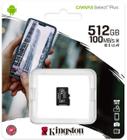 Cartao de Memoria Kingston Canvas Select Plus Micro SDXC 512 GB 100MB/s Classe 10 Sem Adaptador - SDCS2/512GBSP