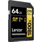 Cartão De Memória Lexar Sd Xc 64Gb 1800X Uhs-Ii 270Mb/S Gold