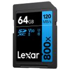 Cartão De Memória Lexar Sdhc 64gb 120mb/s Alta Performance 800x