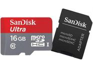 Cartão de memória Micro Sd 16 Gb Sandisk, Classe 10, 80 MB/s