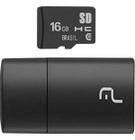 Cartão De Memória Micro SD 16gb + Adaptador Pendrive Usb Classe 10 Multilaser Mc162