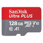 Cartao de Memoria Micro SD Sandisk Ultra 2X1 128GB / 140MBS / C10 - (SDSQUAB-128-GN6MA)