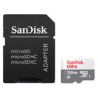 Cartao de Memoria Micro SD Sandisk Ultra 2X1 C10 128GB 100MBS - (SDSQUNR-128-GN3MA)