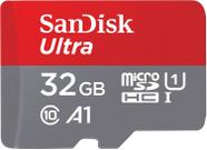 Cartao de Memoria Micro SD Sandisk Ultra SDHC 32GB 120 MB/s Class 10 A2 - SDSQUA4-032G-GN6MA