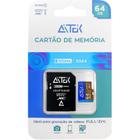 Cartão de Memória MicroSD 64Gb Aitek Leitura até 80 MB/s e Gravação 30 MB/s