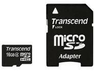 Cartão de Memória MicroSDHC 16GB classe 4 - Transcend