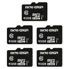 Cartão de memória microSDHC Micro Center Classe 10 de 32 GB, pacote com 5