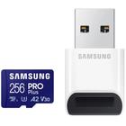 Cartão de memória microSDXC 256GB Samsung PRO Plus (UHS-I, U3, A2, V30 c/ Leitor) - MB-MD256SB/AM