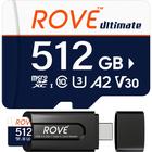 Cartão de Memória microSDXC ROVE Ultimate 512GB com Adaptador USB 3.2 Tipo C