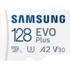 Cartão de memória samsung evo plus 128gb micro sd branco