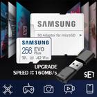 Cartão de Memória Samsung Original SDXC Micro SD 64GB/128GB/256GB/512GB (U1/U3) - 4K