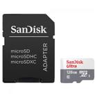 Cartão De Memória Sandisk 128 Gb Ultra Uhs-i Microsdxc Com Adaptador Sd