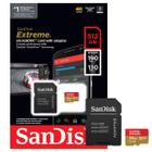 Cartão de Memória SanDisk Extreme microSDXC 512GB 190-130MB