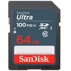 Cartão de Memória SanDisk Ultra SDHC UHS-I, 64GB, 100MB/s - SDSDUNR-064G-GN3IN