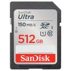 Cartao de Memoria SD de 512GB Sandisk Ultra SDSDUNC-512G-GN6IN - Preto/Cinza