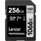 Cartão de Memória SD Lexar Professional 1066X 160-120 MB/s C10 U3 256 GB (LSD1066256G-Bnnnu)