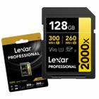 Cartão De Memória Sdxc Lexar 128gb V90 8k Linha Gold