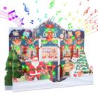 Cartão de Natal MZD8391 Musical & Lights Animated 3D Pop Up