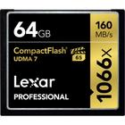 Cartão memória lexar compactflash 64gb 160mb/s lcf64gcrbna1066