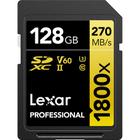 Cartão memória lexar sd xc 128gb 270mb/s uhs-ii v60 1800x