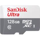 Cartão Memória Micro SD Sandisk 128GB Classe 10 Ultra com Adaptador SD - ORIGINAL