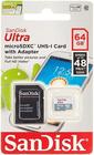 Cartão Memoria Micro Sd Sandisk 64gb Ultra Classe