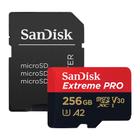 Cartão Memória MicroSd Sandisk 256gb Micro Sd com Adaptador
