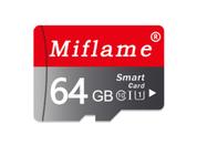 Cartão Memória Miflame 64g Sd Para Celular Android Câmera de Segurança com Adaptador