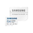 Cartão Memória Samsung 64gb Micro Sd Evo Plus 130mbs E Adapt