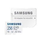 Cartão Memoria Samsung Micro Sdxc Evo U3 4k 130mb/s 256gb