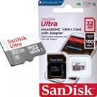 Cartão Memória Sandisk Ultra 32gb 100mb/s Classe 10 SU01